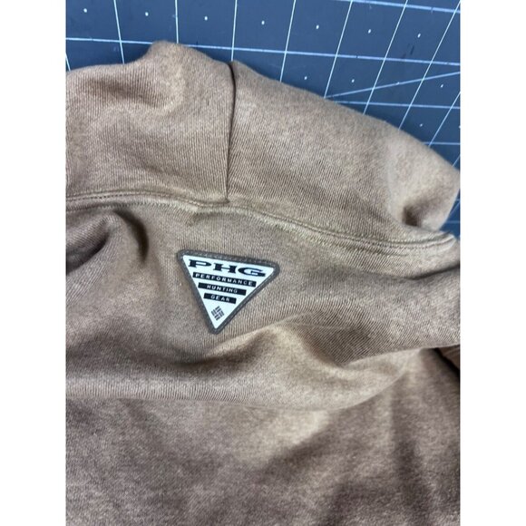 Columbia Men's PHG Game Flag II Hoodie, Sahara/Cordovan Big Game Flag Sz. M - Picture 6 of 11